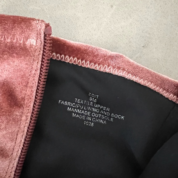 Steve Madden Pink Velvet Boots - Picture 5 of 5